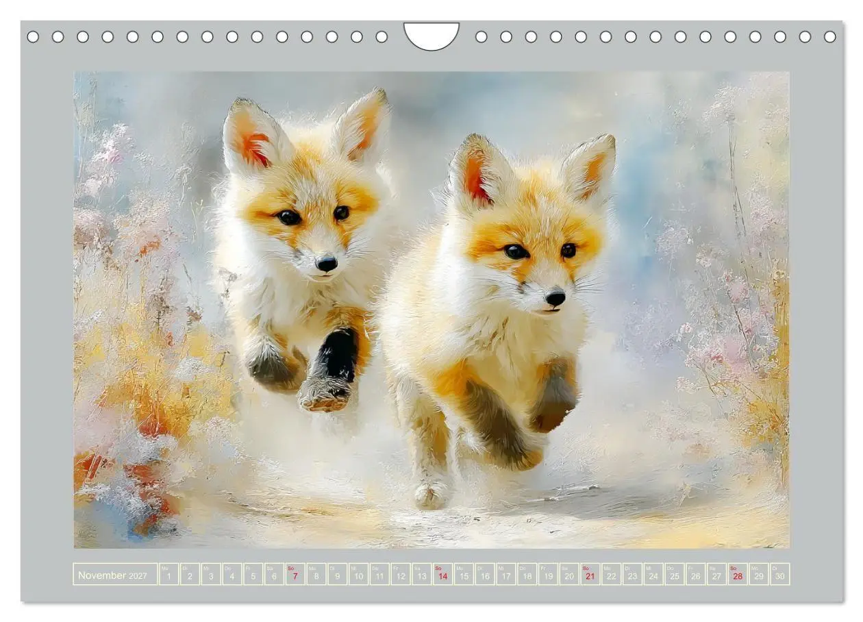 Bild: 9783516803174 | Füchse. Flauschiges Leuchten im Wald (Wandkalender 2027 DIN A4...
