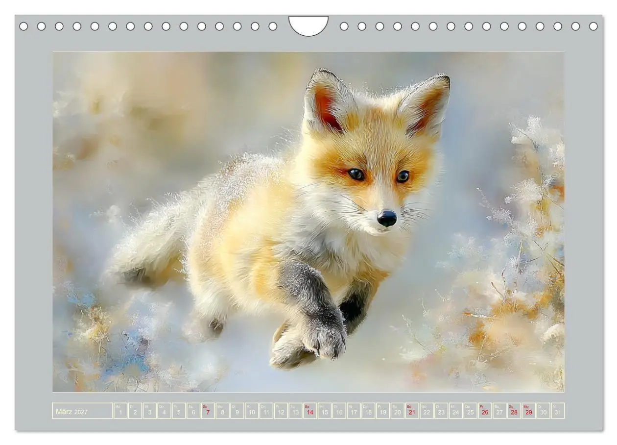 Bild: 9783516803174 | Füchse. Flauschiges Leuchten im Wald (Wandkalender 2027 DIN A4...