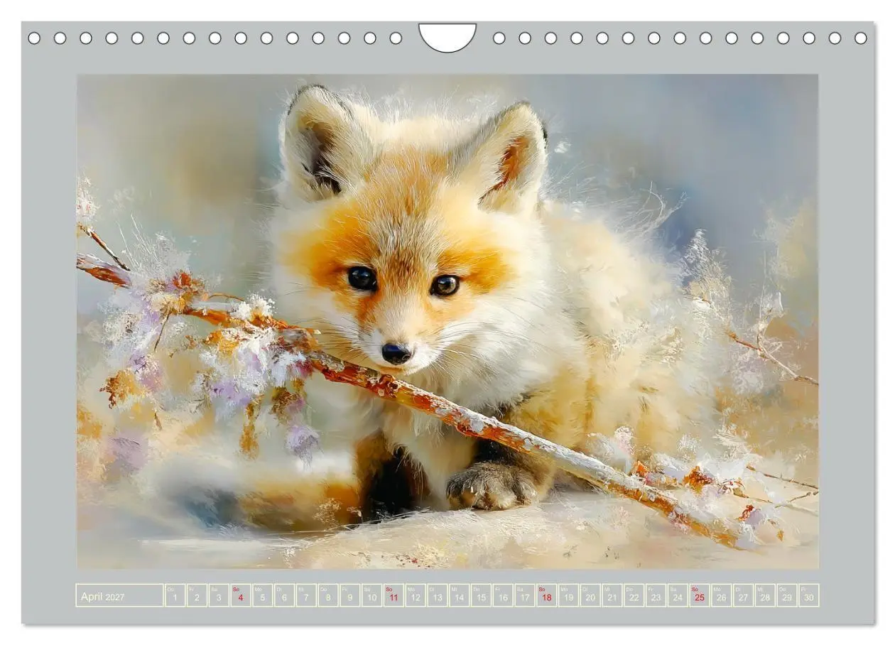 Bild: 9783516803174 | Füchse. Flauschiges Leuchten im Wald (Wandkalender 2027 DIN A4...