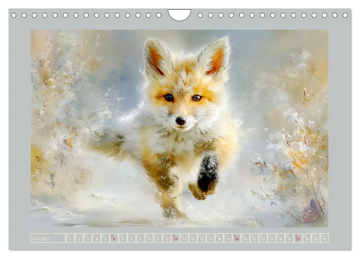 Bild: 9783516803174 | Füchse. Flauschiges Leuchten im Wald (Wandkalender 2027 DIN A4...