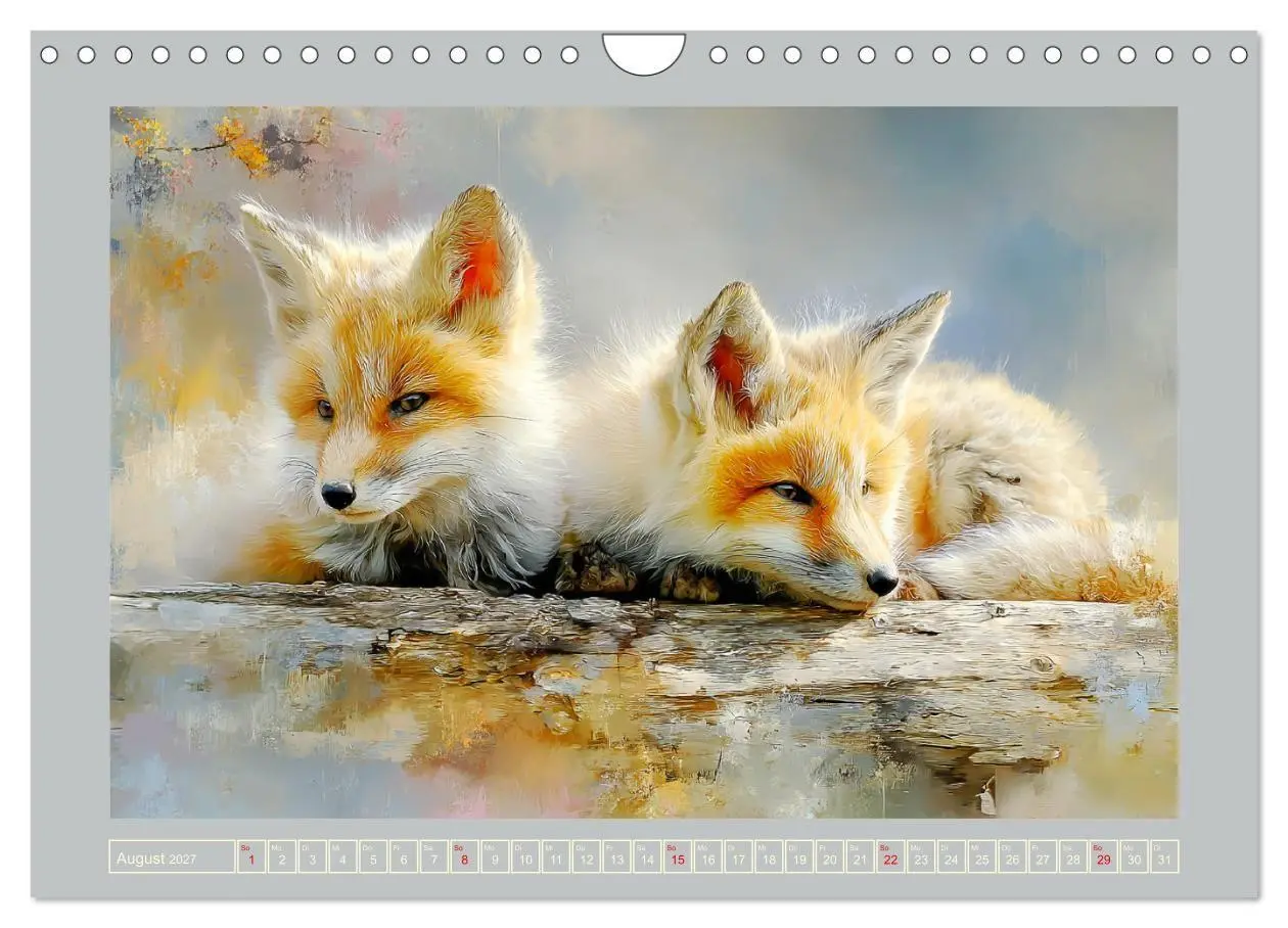 Bild: 9783516803174 | Füchse. Flauschiges Leuchten im Wald (Wandkalender 2027 DIN A4...