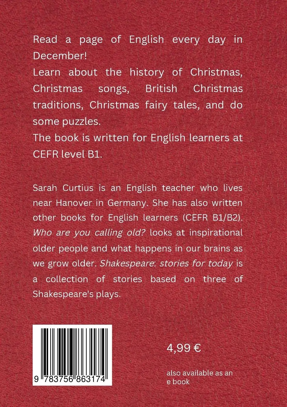Rückseite: 9783756863174 | A Little Book of Advent | Sarah Curtius | Taschenbuch | Paperback