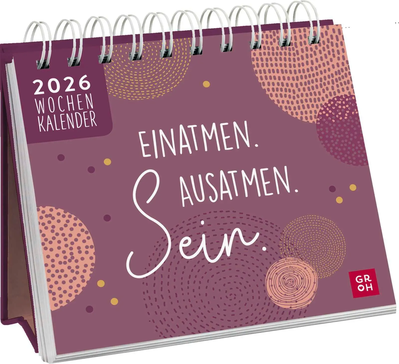 Cover: 4036442013274 | Mini-Wochenkalender 2026: Einatmen. Ausatmen. Sein. | Groh Verlag