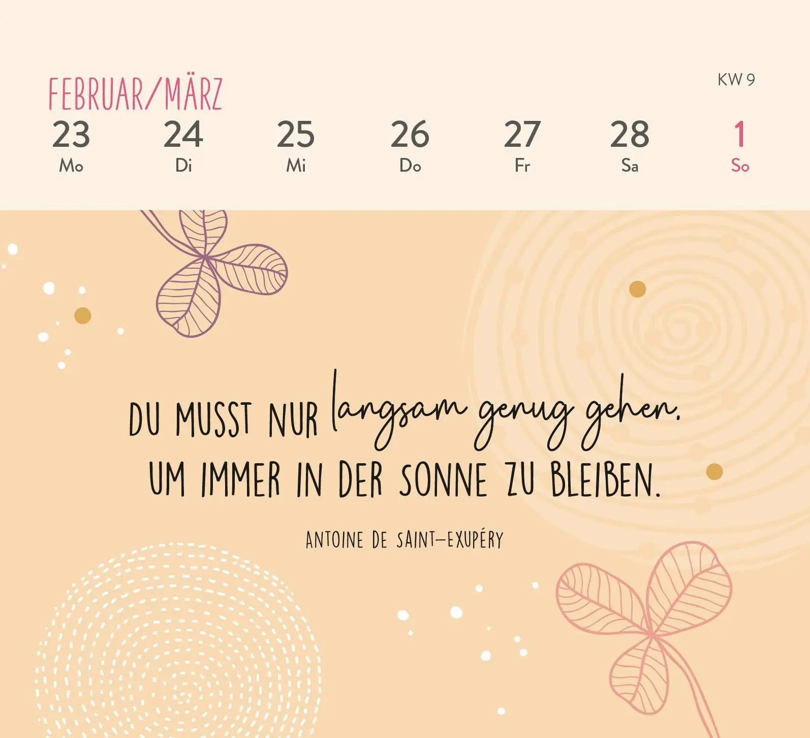 Bild: 4036442013274 | Mini-Wochenkalender 2026: Einatmen. Ausatmen. Sein. | Groh Verlag