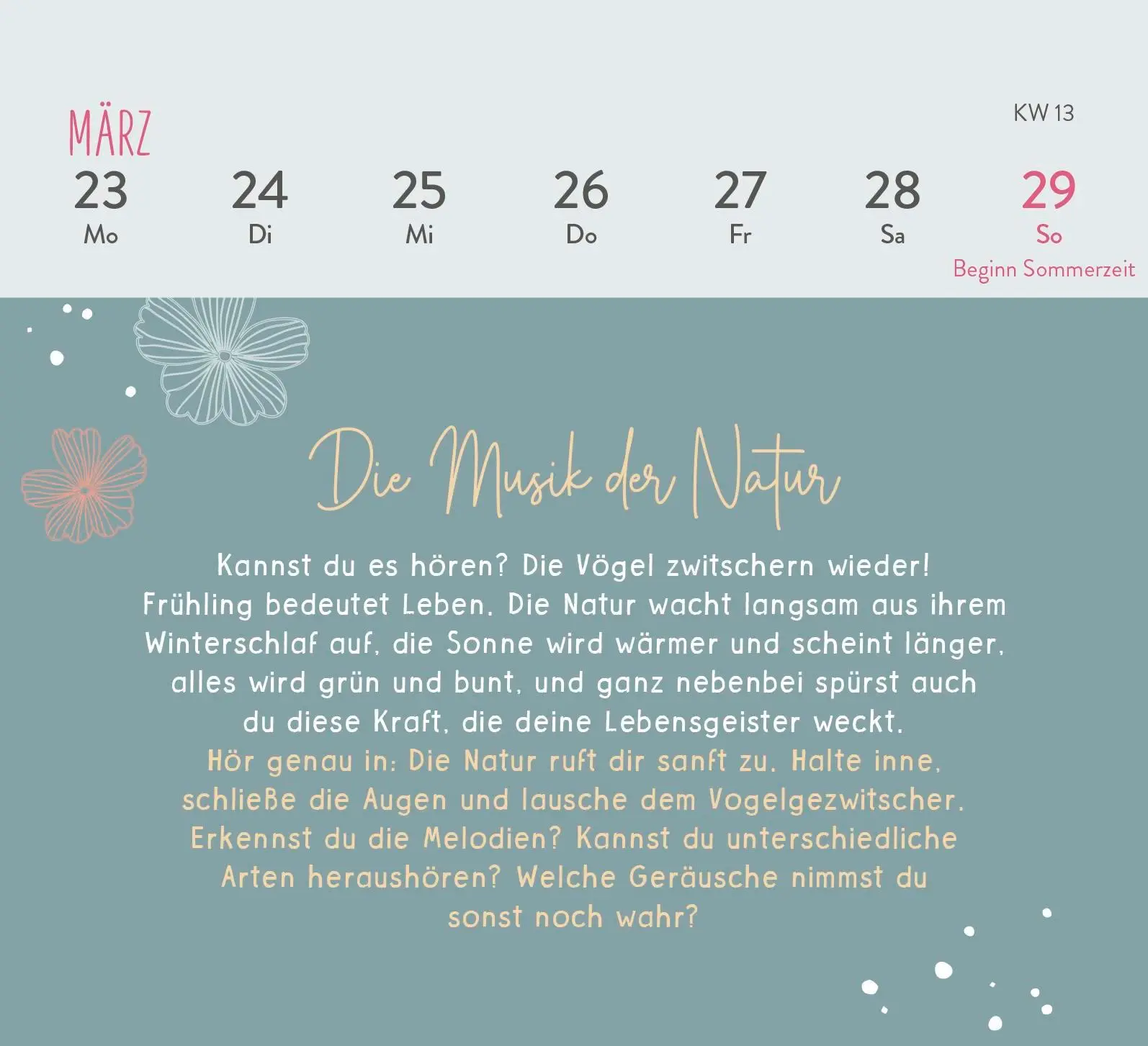 Bild: 4036442013274 | Mini-Wochenkalender 2026: Einatmen. Ausatmen. Sein. | Groh Verlag