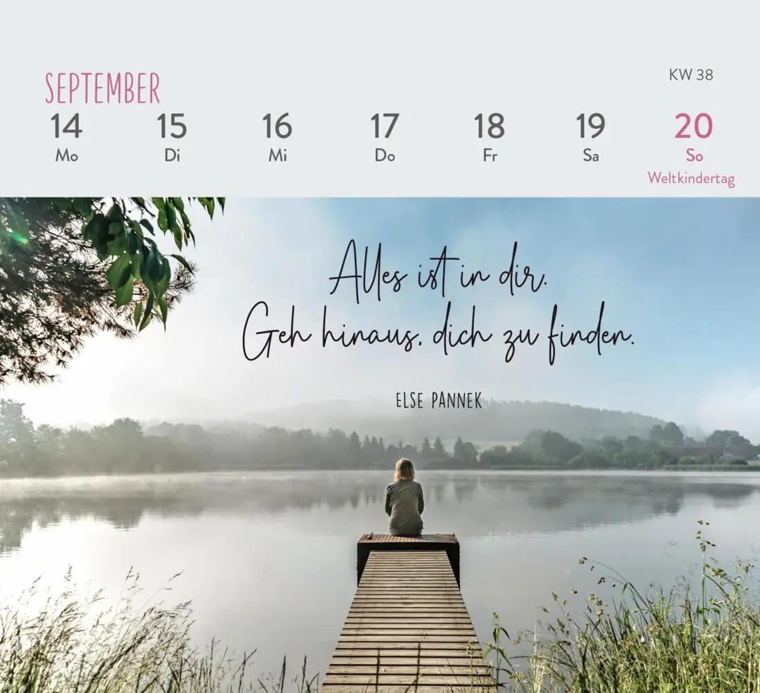 Bild: 4036442013274 | Mini-Wochenkalender 2026: Einatmen. Ausatmen. Sein. | Groh Verlag