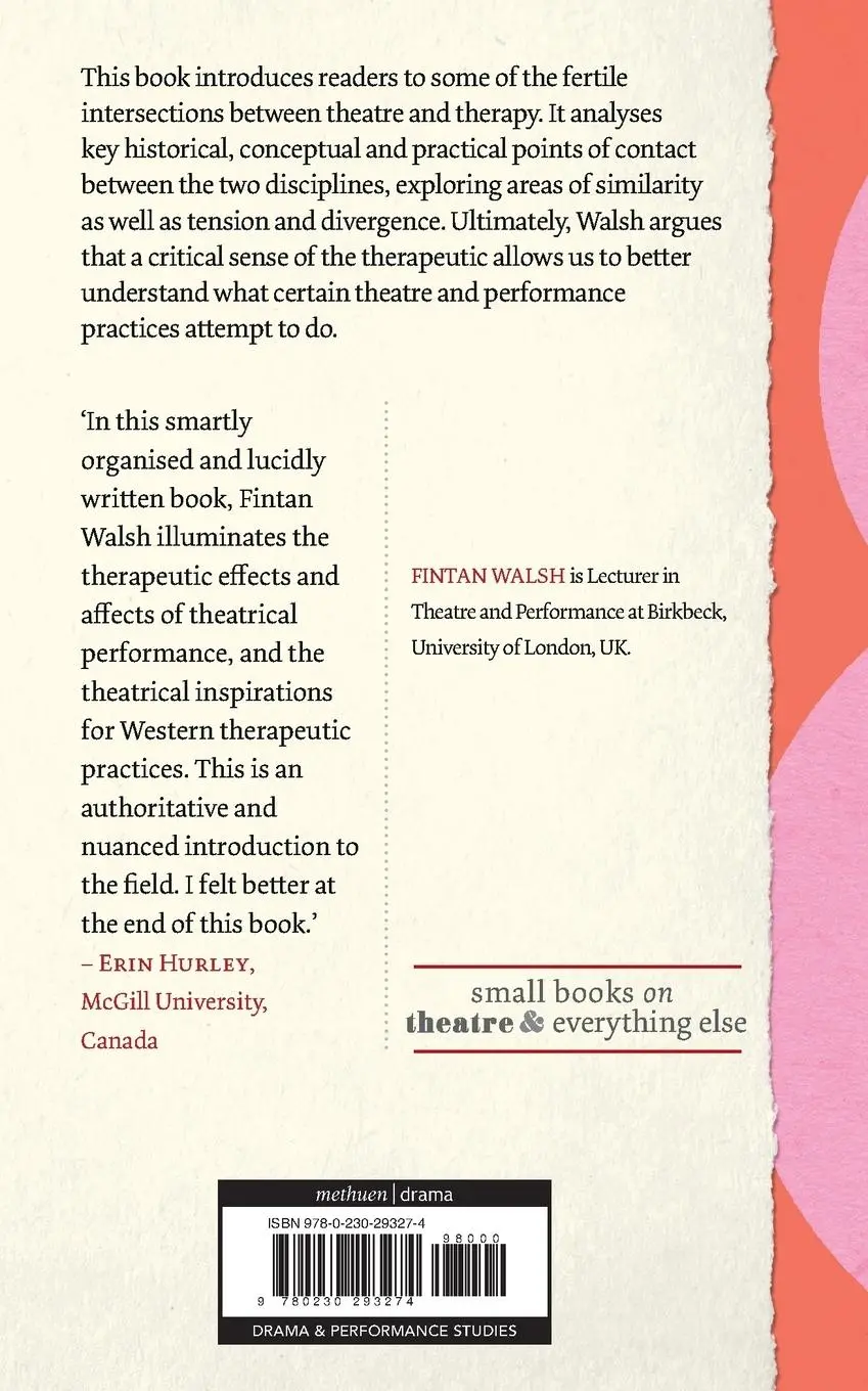 Rückseite: 9780230293274 | Theatre and Therapy | Fintan Walsh | Taschenbuch | Englisch | 2012