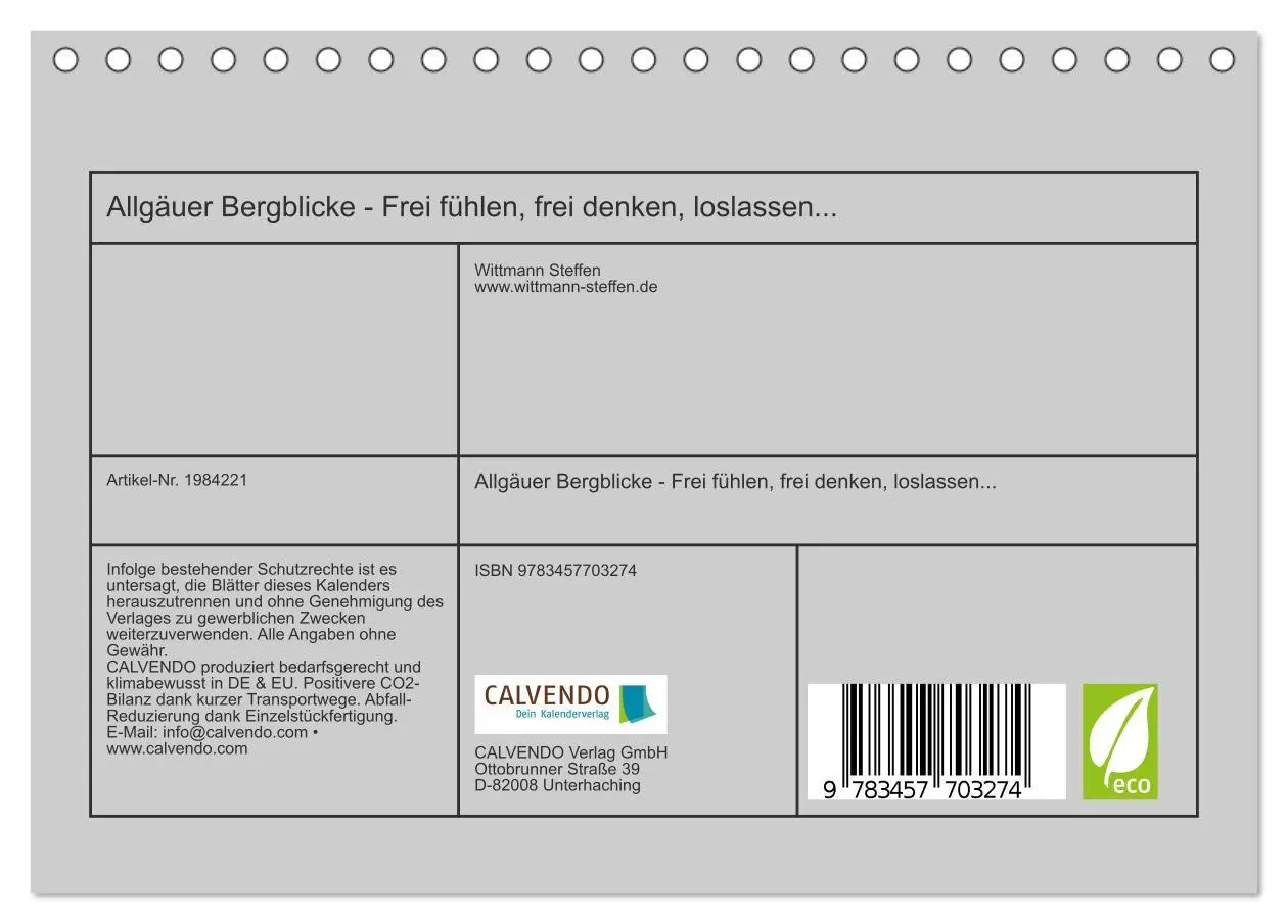 Bild: 9783457703274 | Allgäuer Bergblicke - Frei fühlen, frei denken, loslassen......