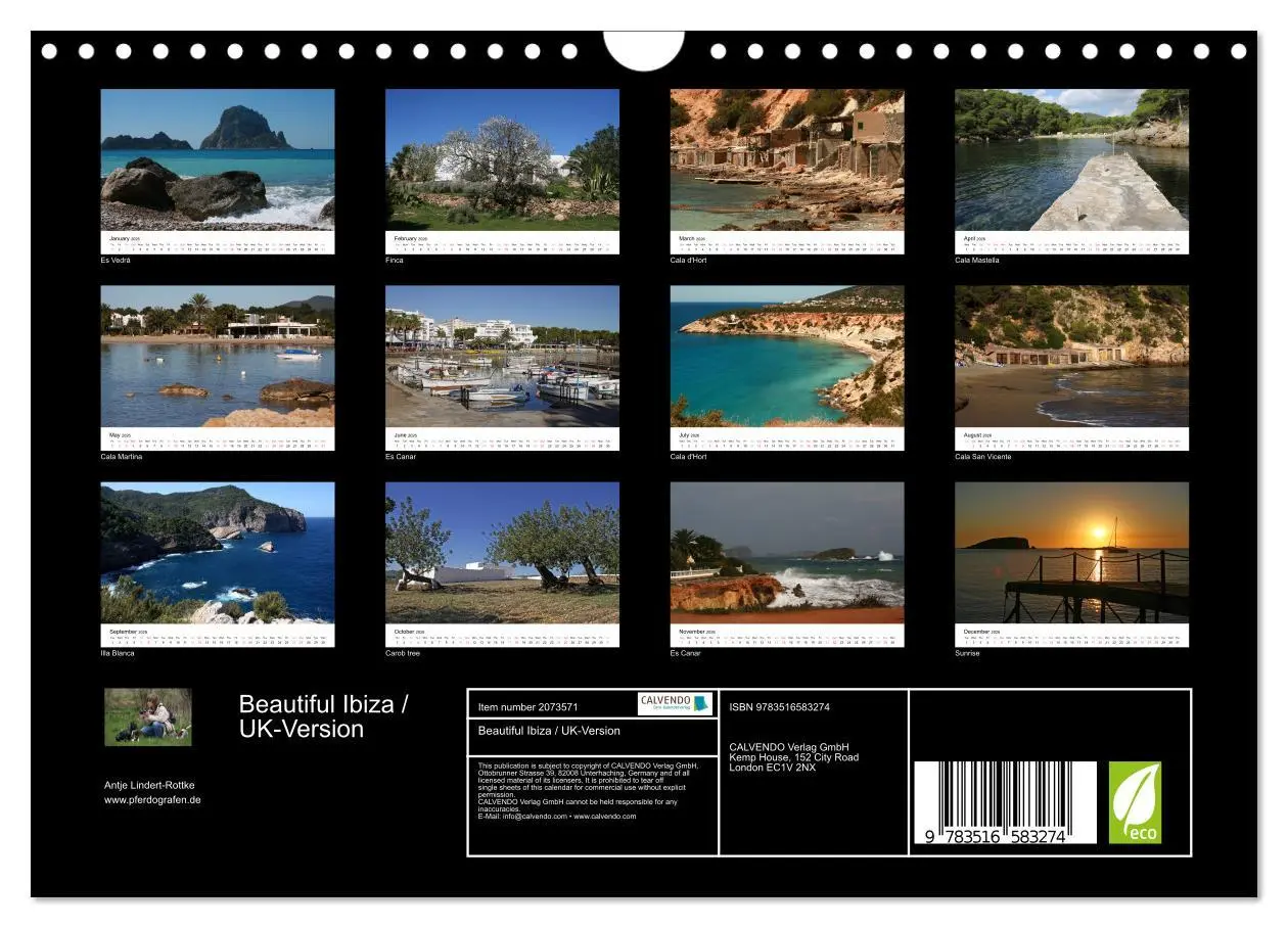 Bild: 9783516583274 | Beautiful Ibiza / UK-Version (Wall Calendar 2026 DIN A4 landscape),...