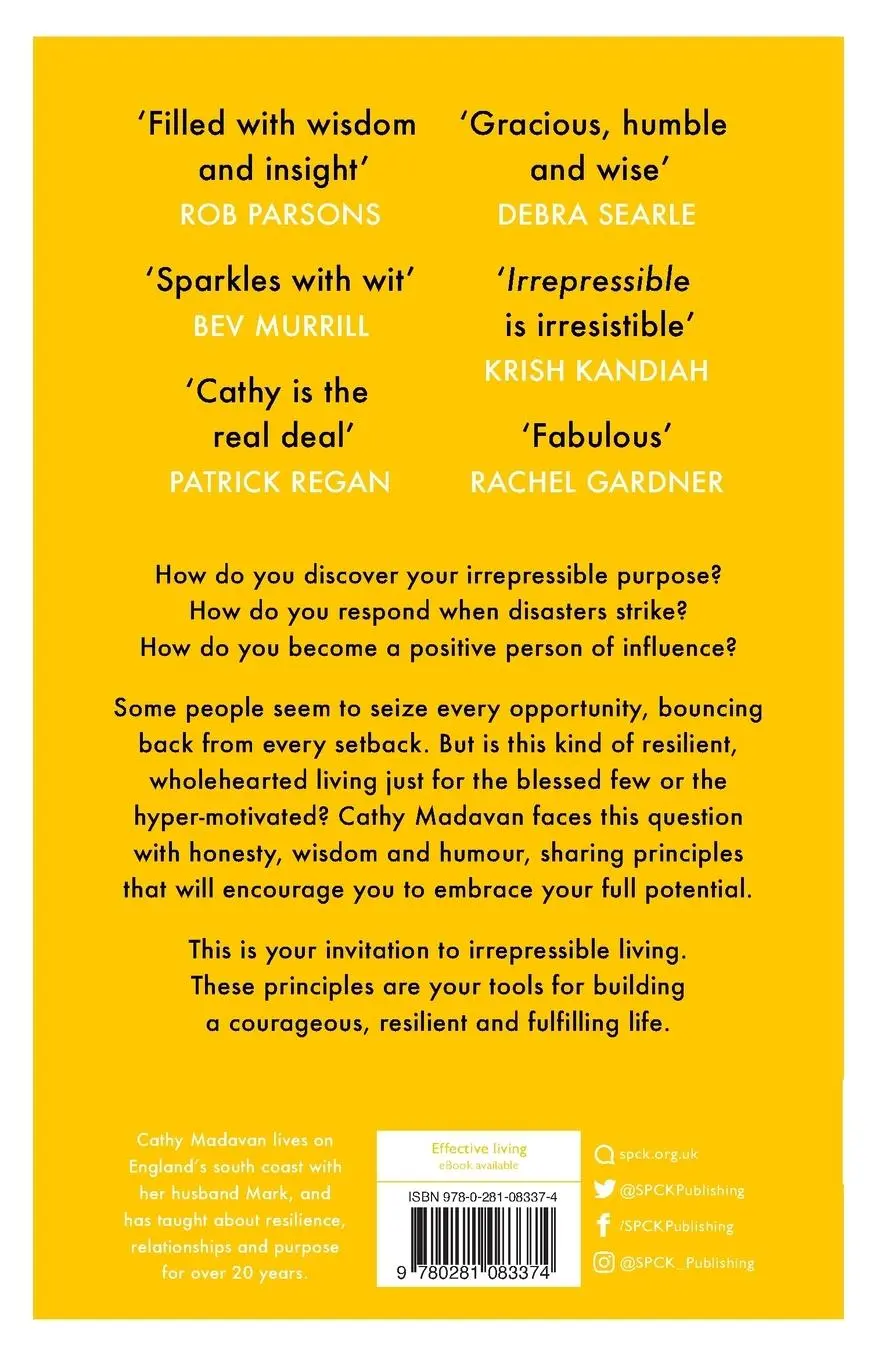 Rückseite: 9780281083374 | Irrepressible | Cathy Madavan | Taschenbuch | Kartoniert / Broschiert