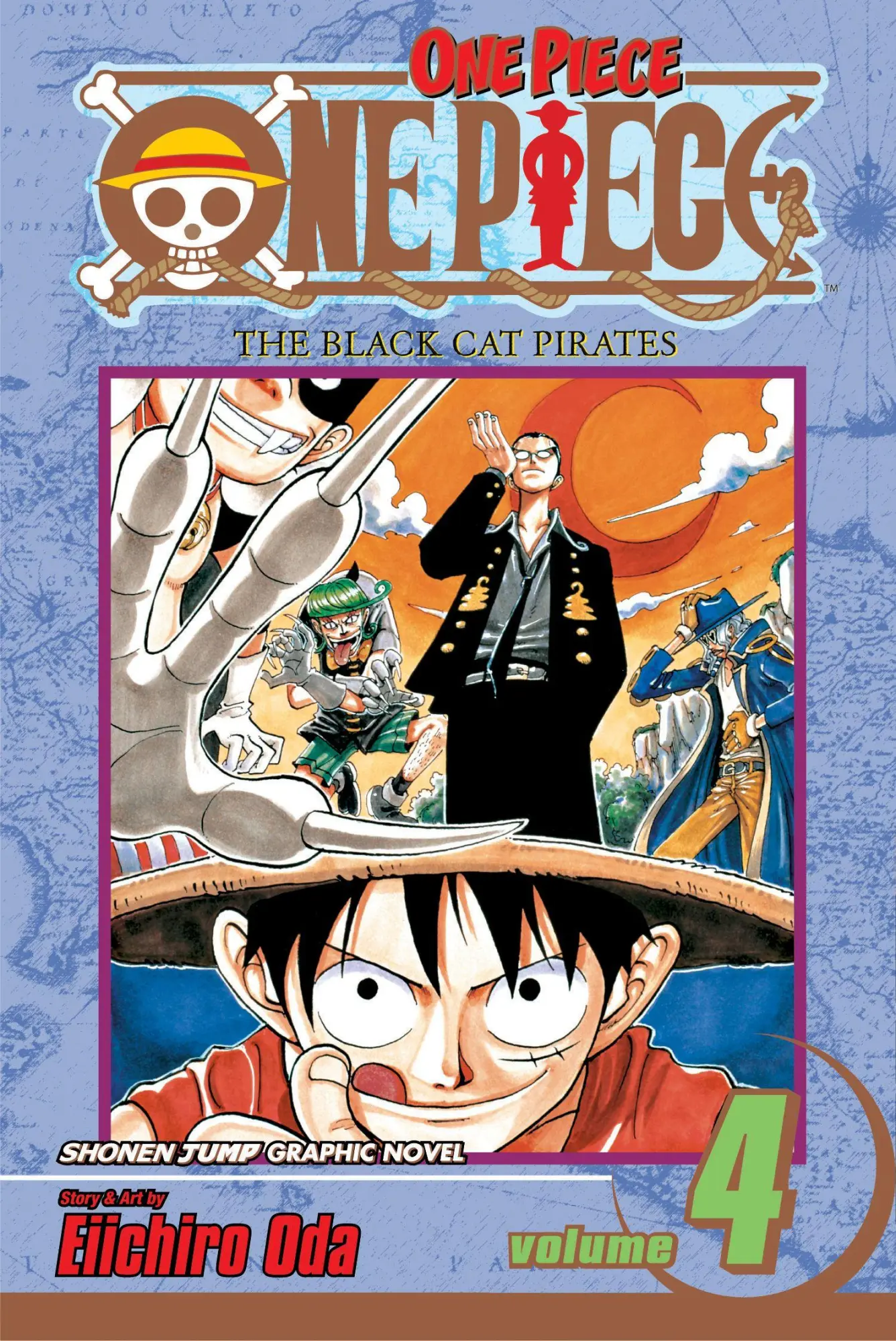 Cover: 9781591163374 | One Piece, Vol. 4 | The Black Cat Pirates | Eiichiro Oda | Taschenbuch