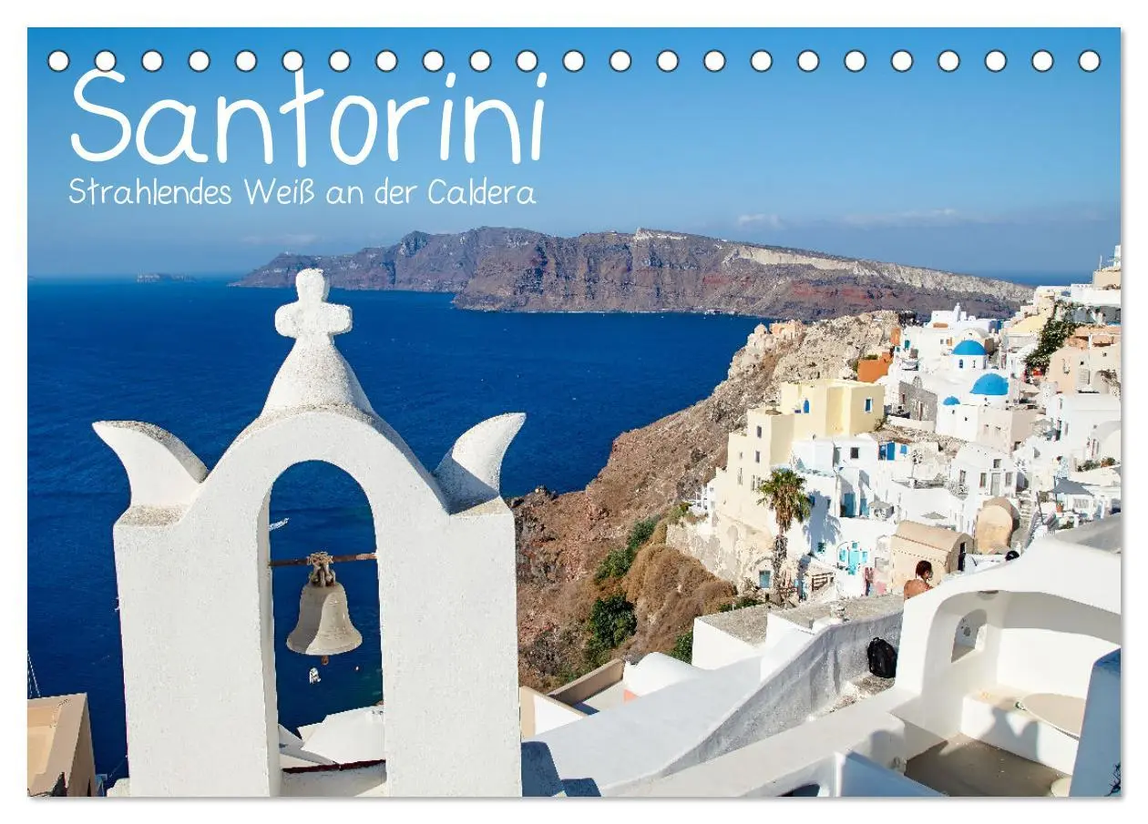 Cover: 9783457623374 | Santorini - Strahlendes Weiß an der Caldera (Tischkalender 2026 DIN...