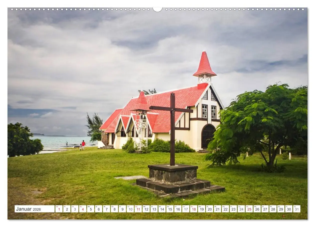 Bild: 9783516193374 | Mauritius (hochwertiger Premium Wandkalender 2026 DIN A2 quer),...