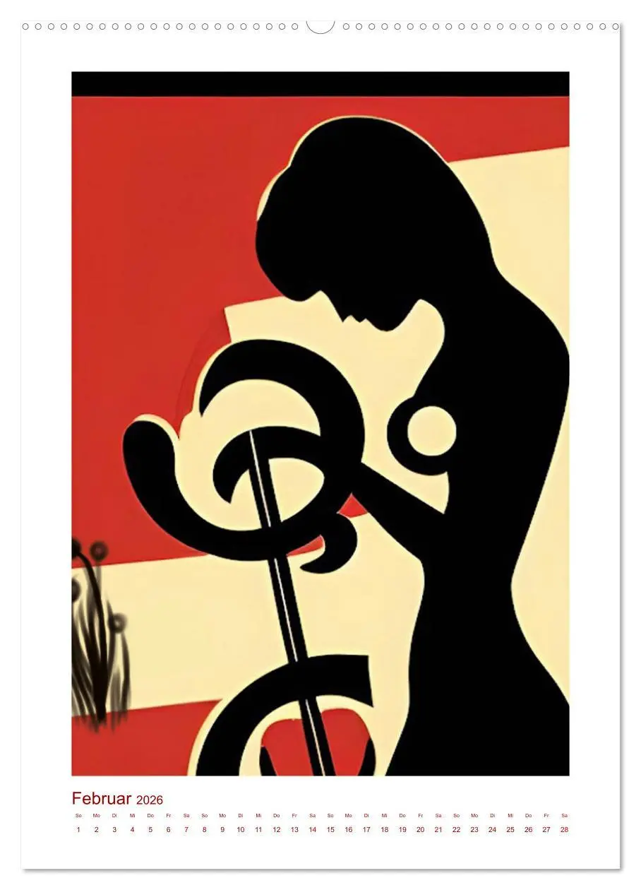 Bild: 9783516333374 | Musikliebe (hochwertiger Premium Wandkalender 2026 DIN A2 hoch),...