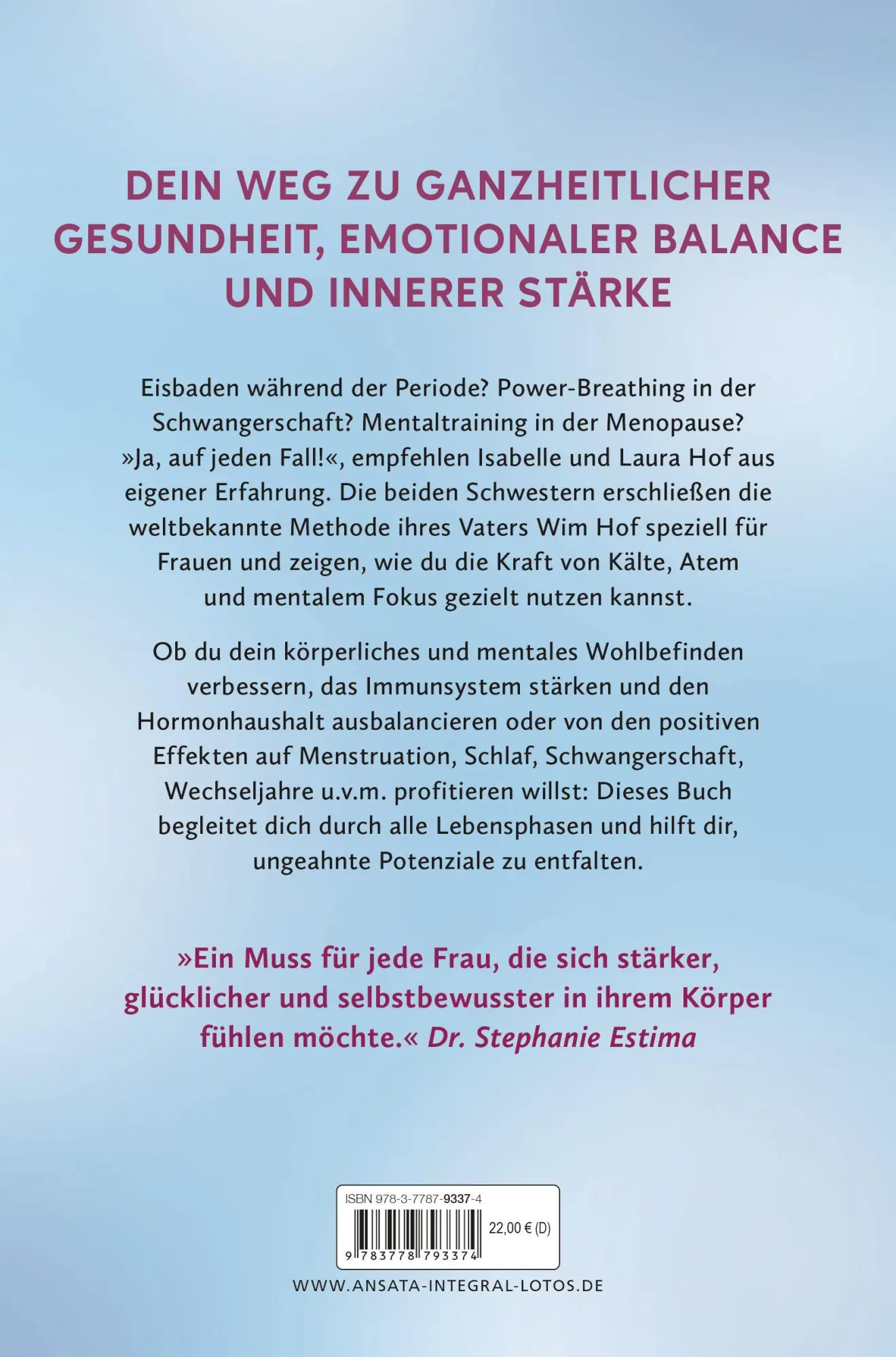 Bild: 9783778793374 | Die Wim-Hof-Methode für Frauen | Isabelle Hof (u. a.) | Taschenbuch
