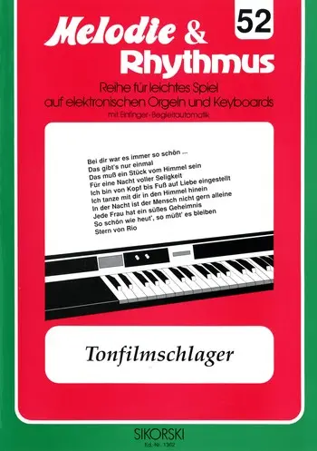 Cover: 9790003013374 | Melodie &amp; Rhythmus, Heft 52: Tonfilmschlager 1 | John O'Brien-Docker