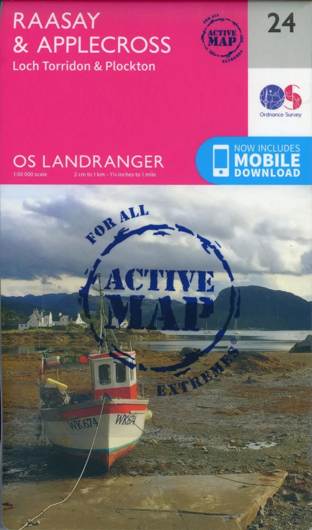 Cover: 9780319473474 | Raasay &amp; Applecross, Loch Torridon &amp; Plockton | Ordnance Survey | 2016