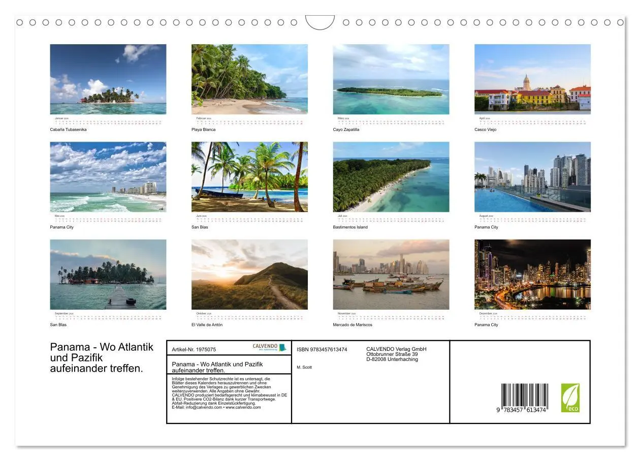Bild: 9783457613474 | Panama - Wo Atlantik und Pazifik aufeinander treffen. (Wandkalender...