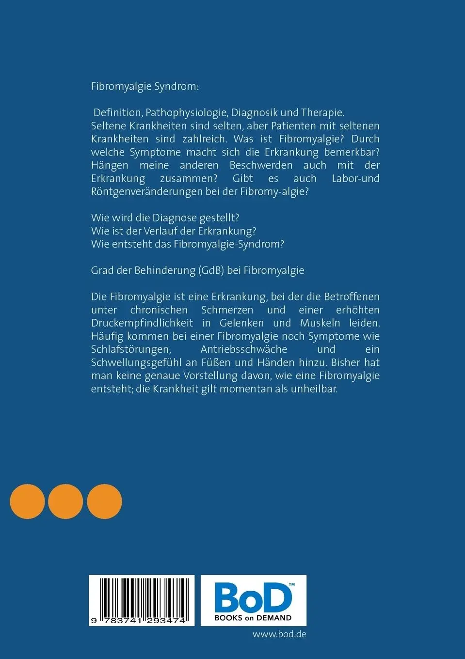 Rückseite: 9783741293474 | Fibromyalgie | Heinz Duthel | Taschenbuch | 48 S. | Deutsch | 2016