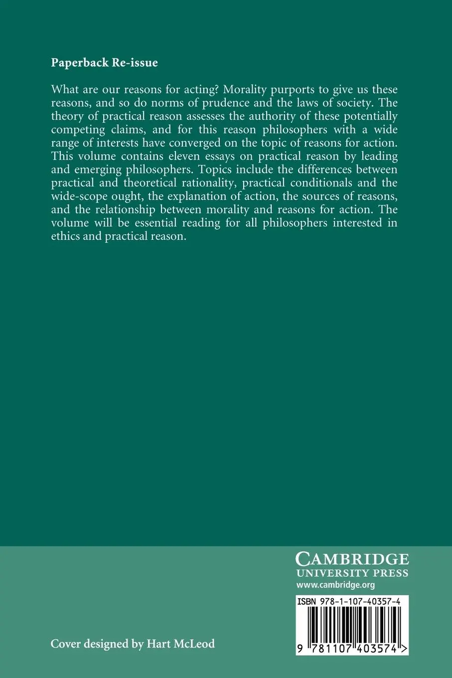 Rückseite: 9781107403574 | Reasons for Action | David Sobel (u. a.) | Taschenbuch | Englisch