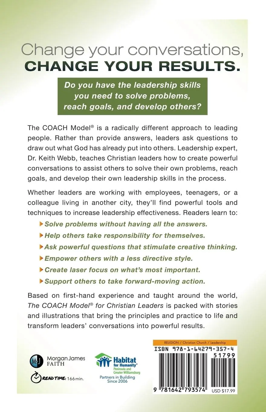 Rückseite: 9781642793574 | The Coach Model for Christian Leaders | Keith E. Webb | Taschenbuch
