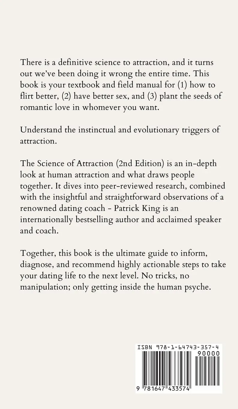 Rückseite: 9781647433574 | The Science of Attraction | Patrick King | Buch | Englisch | 2021