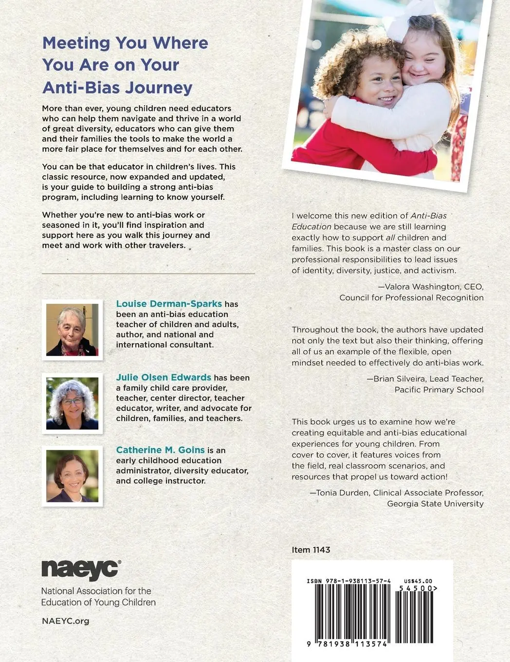 Rückseite: 9781938113574 | Anti-Bias Education for Young Children and Ourselves, Second Edition