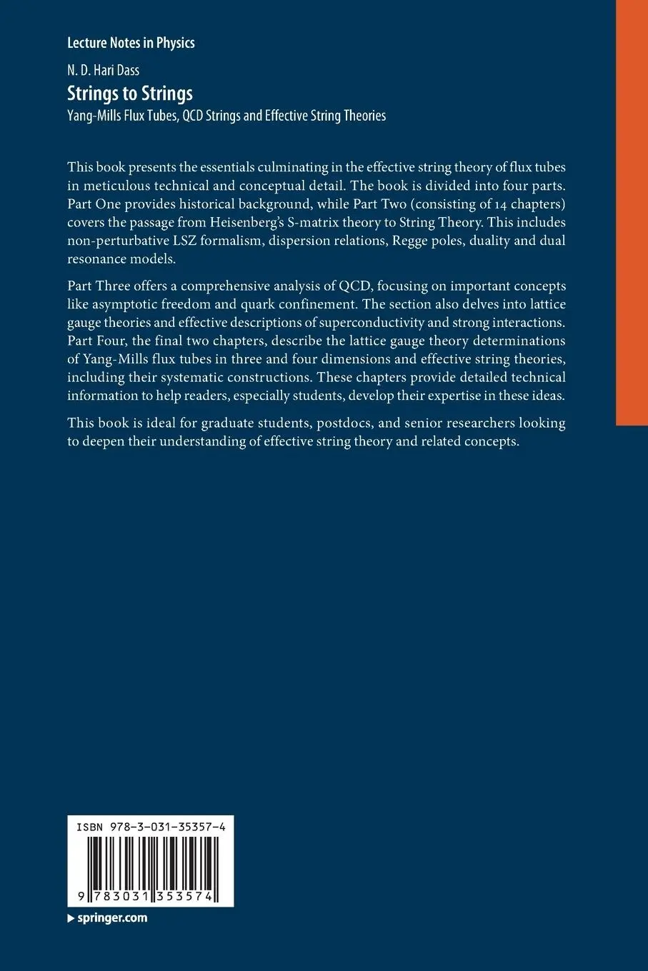 Rückseite: 9783031353574 | Strings to Strings | N. D. Hari Dass | Taschenbuch | xx | Englisch