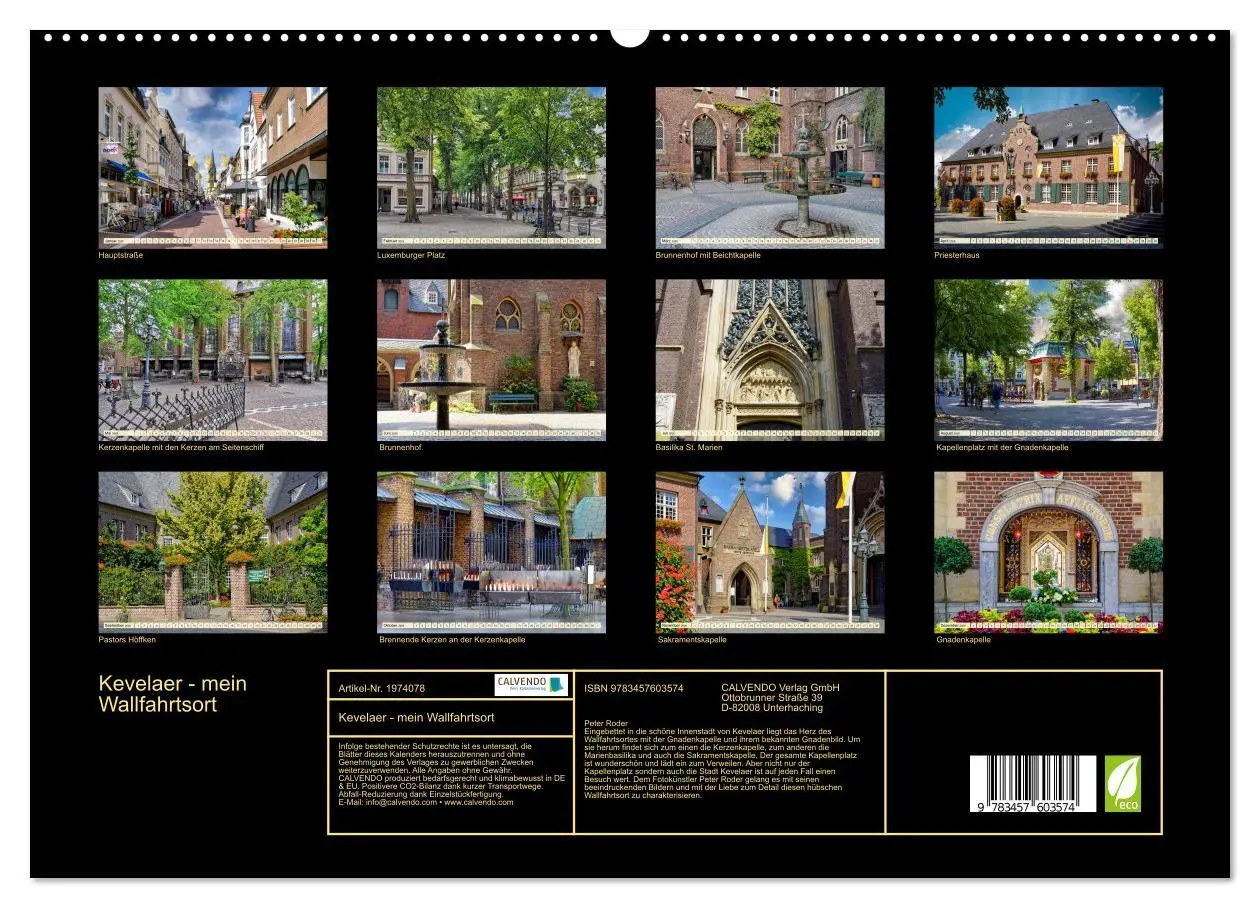 Bild: 9783457603574 | Kevelaer - mein Wallfahrtsort (Wandkalender 2026 DIN A2 quer),...