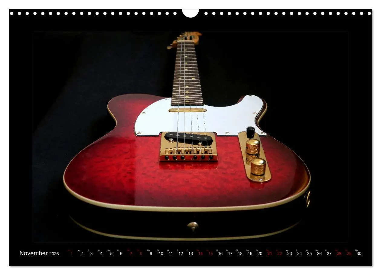 Bild: 9783457843574 | Rockgitarren im Blitzlicht (Wandkalender 2026 DIN A3 quer),...