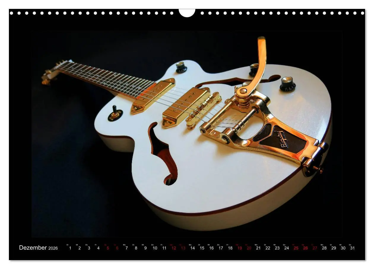 Bild: 9783457843574 | Rockgitarren im Blitzlicht (Wandkalender 2026 DIN A3 quer),...