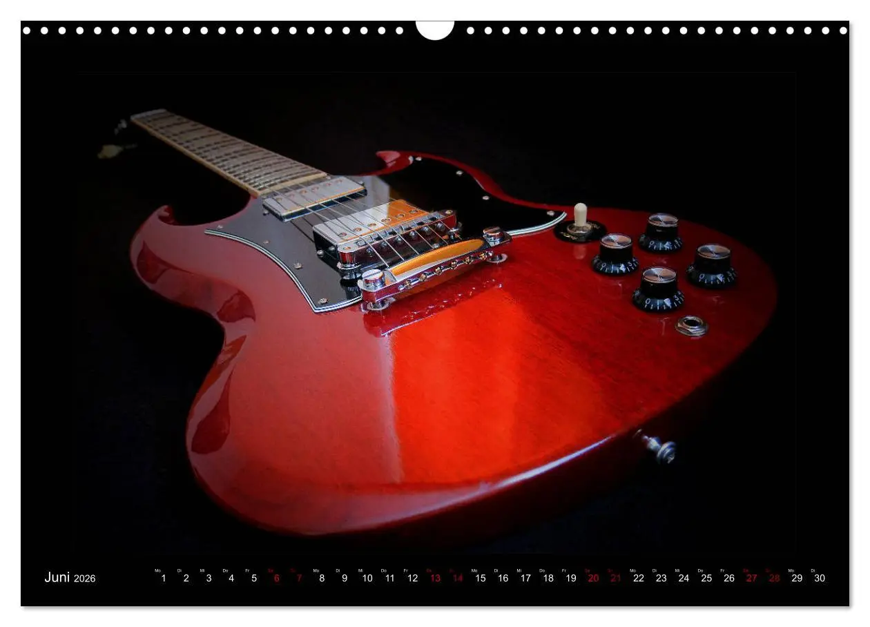 Bild: 9783457843574 | Rockgitarren im Blitzlicht (Wandkalender 2026 DIN A3 quer),...