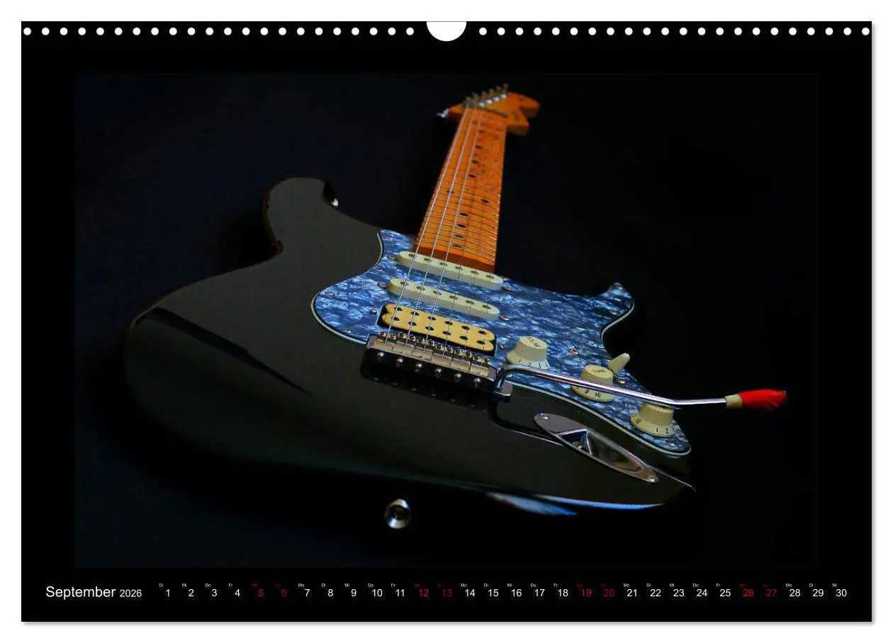 Bild: 9783457843574 | Rockgitarren im Blitzlicht (Wandkalender 2026 DIN A3 quer),...