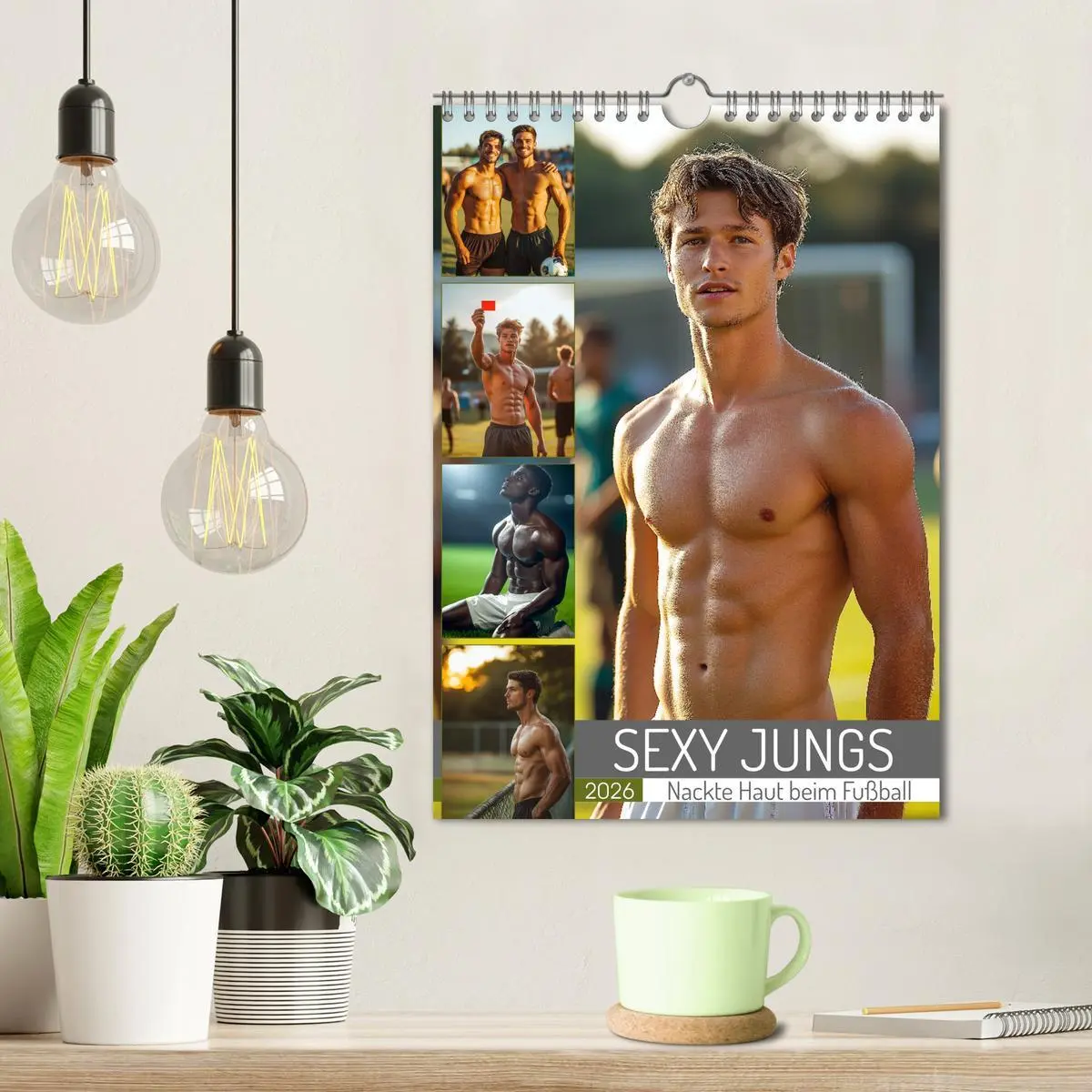 Bild: 9783516243574 | SEXY JUNGS - Nackte Haut beim Fußball (Wandkalender 2026 DIN A4...