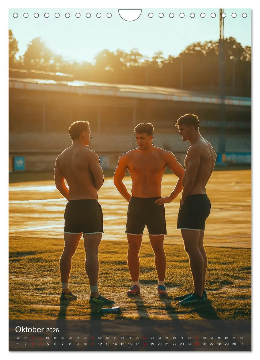 Bild: 9783516243574 | SEXY JUNGS - Nackte Haut beim Fußball (Wandkalender 2026 DIN A4...