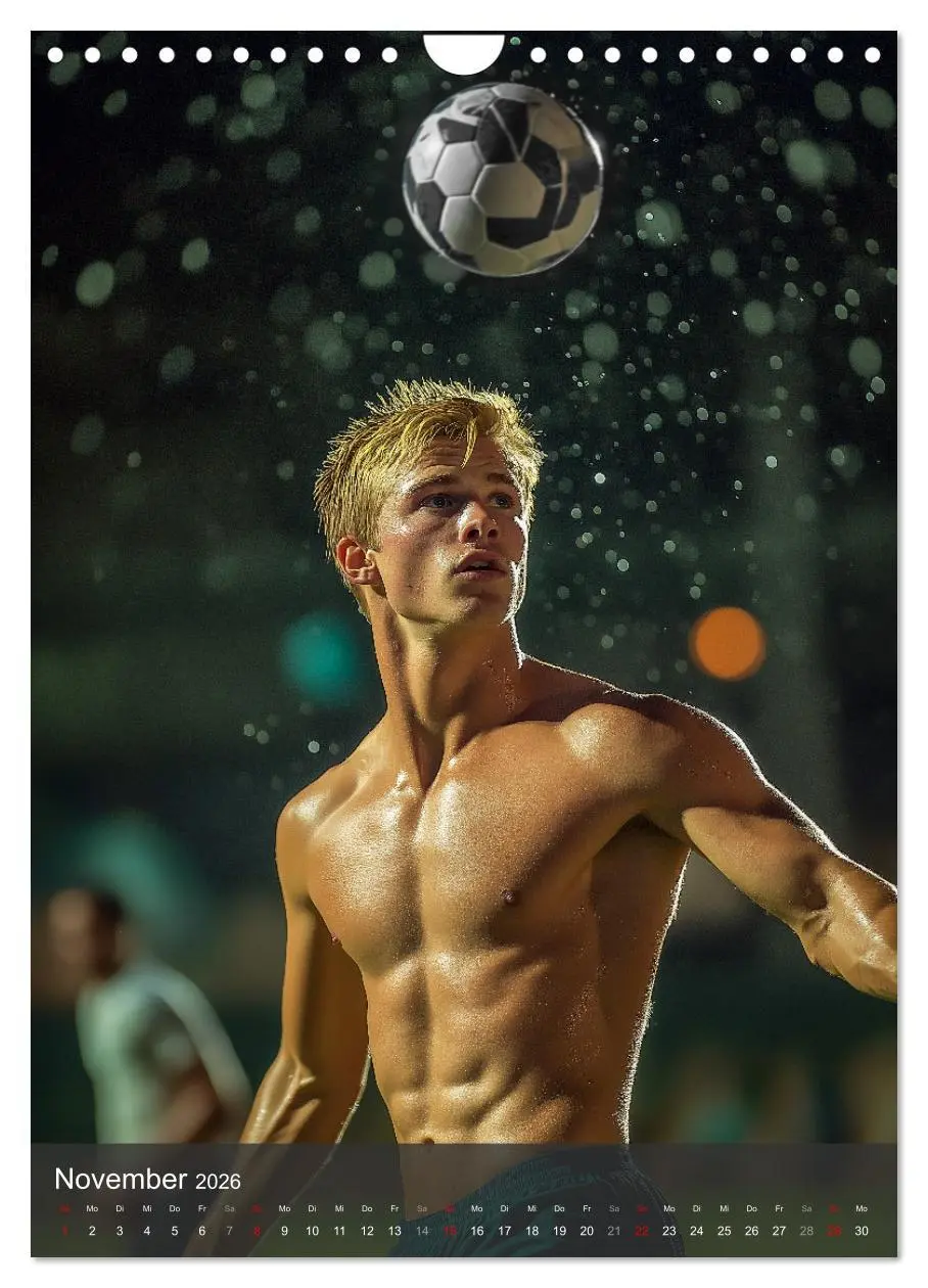 Bild: 9783516243574 | SEXY JUNGS - Nackte Haut beim Fußball (Wandkalender 2026 DIN A4...