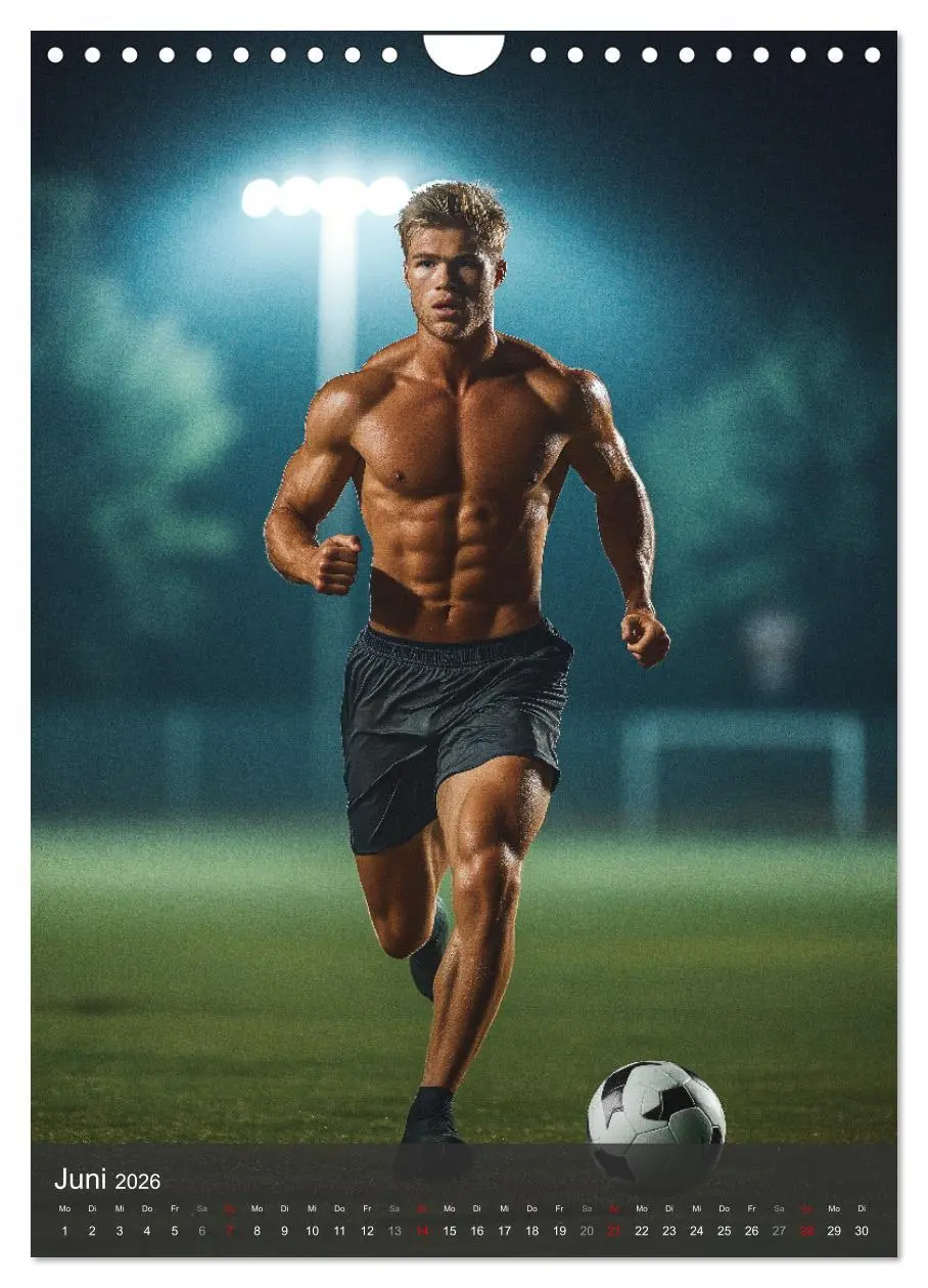 Bild: 9783516243574 | SEXY JUNGS - Nackte Haut beim Fußball (Wandkalender 2026 DIN A4...