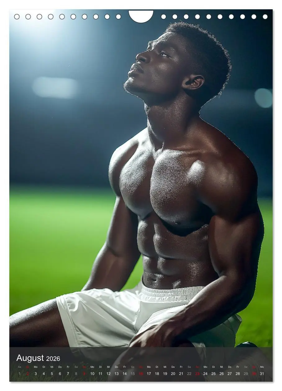 Bild: 9783516243574 | SEXY JUNGS - Nackte Haut beim Fußball (Wandkalender 2026 DIN A4...