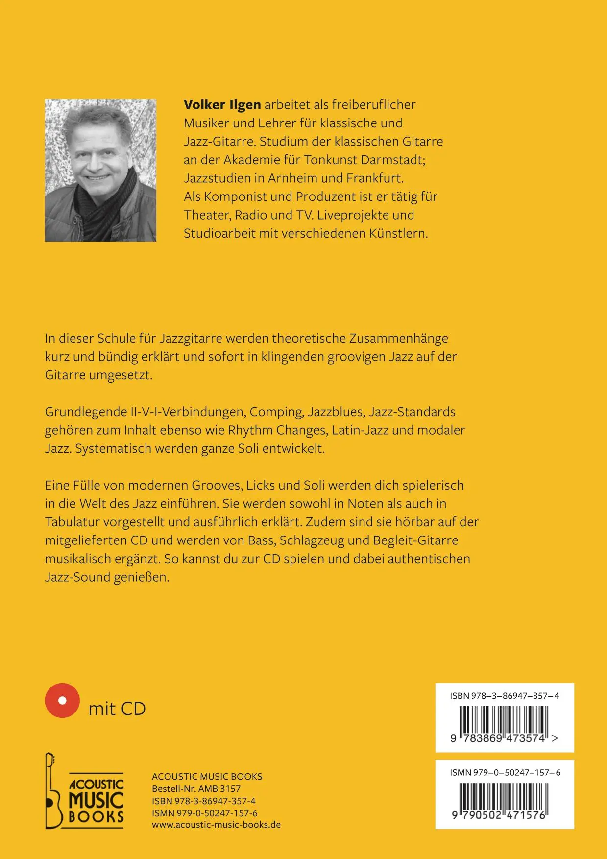 Rückseite: 9783869473574 | Jazz Guitar now! Mit CD | Volker Ilgen | Taschenbuch | 104 S. | 2017