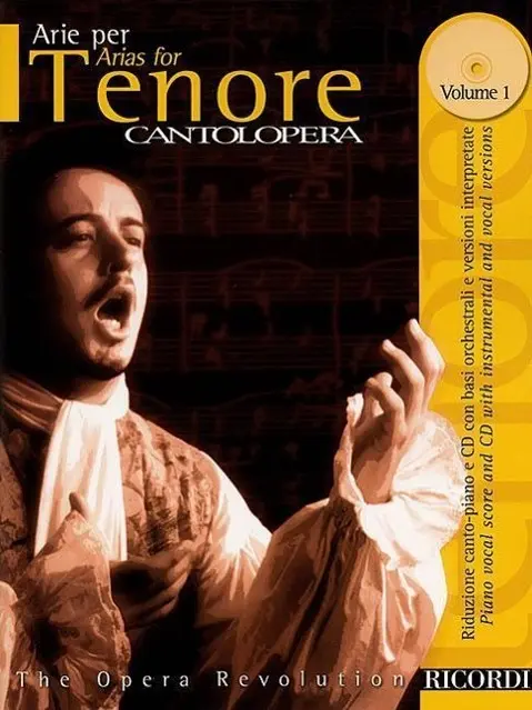 Cover: 9780634033674 | Cantolopera: Arias for Tenor - Volume 1 | Cantolopera Collection