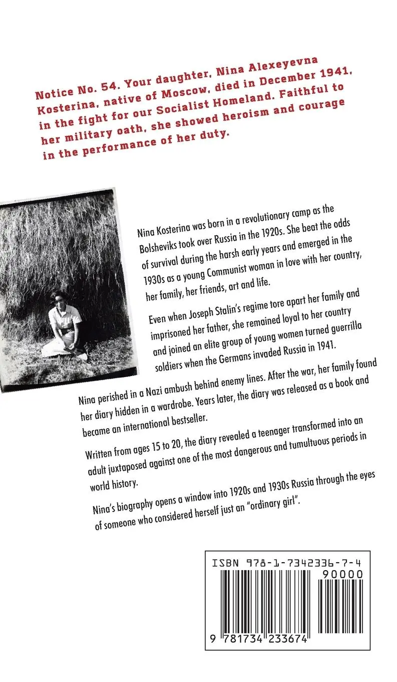 Rückseite: 9781734233674 | Nina Kosterina | A Young Communist in Stalinist Russia | Phillips