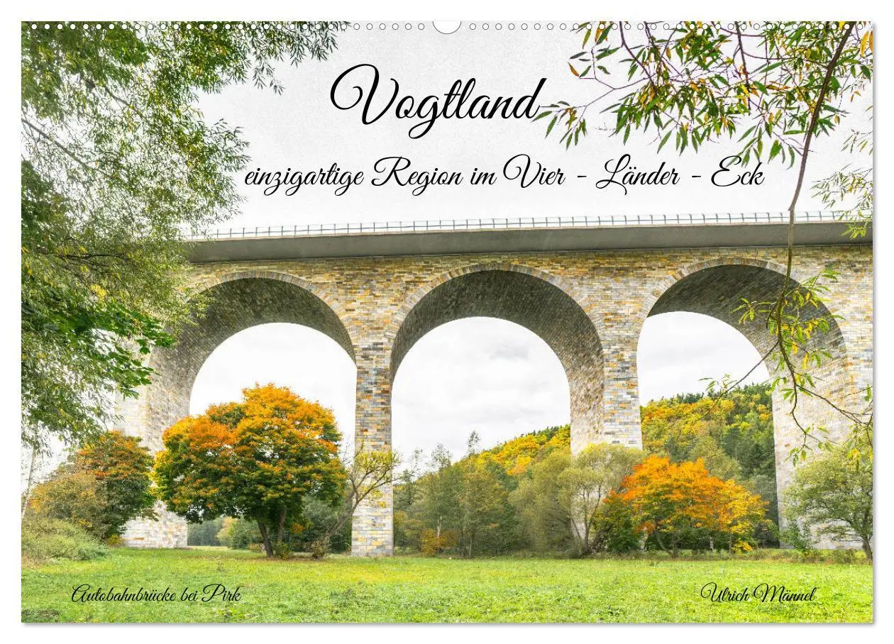 Cover: 9783457523674 | Vogtland - einzigartige Region im Vier - Länder - Eck (Wandkalender...