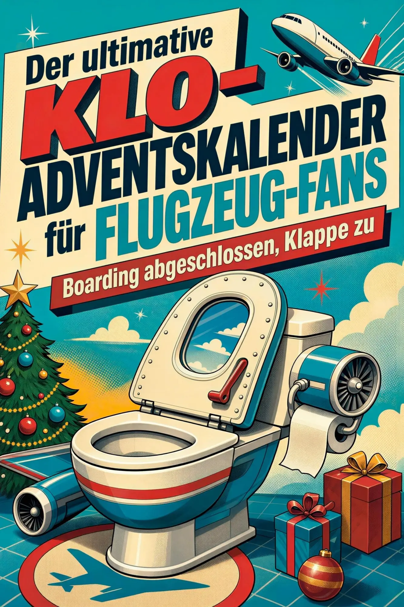 Cover: 9783696113674 | Der ultimative Klo-Adventskalender für Flugzeug-Fans | Anna Schmitt