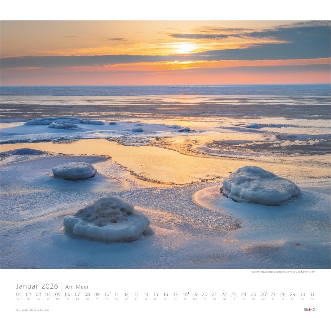 Bild: 9783964023674 | Am Meer Edition Kalender 2026 - Sand, Wind und Wellen | Hans Jessel
