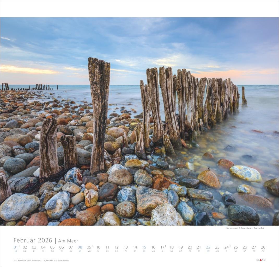 Bild: 9783964023674 | Am Meer Edition Kalender 2026 - Sand, Wind und Wellen | Hans Jessel