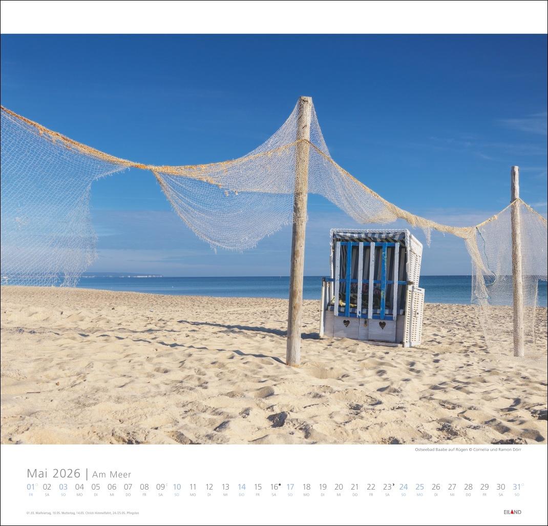 Bild: 9783964023674 | Am Meer Edition Kalender 2026 - Sand, Wind und Wellen | Hans Jessel