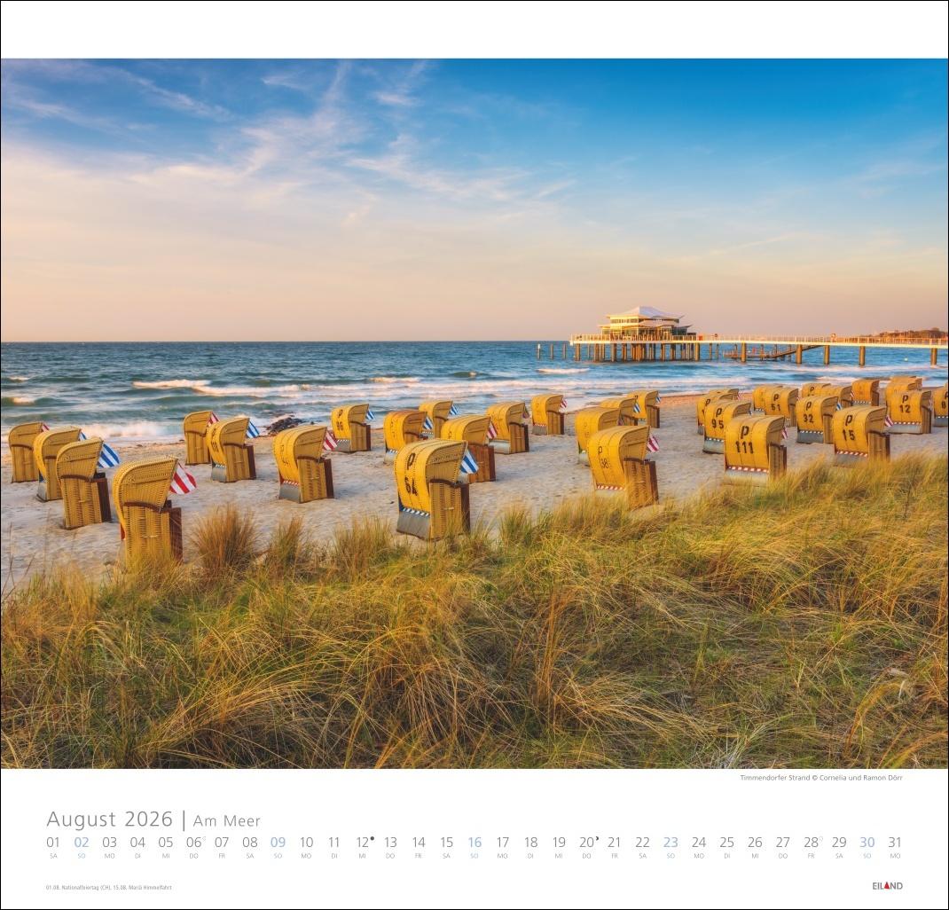 Bild: 9783964023674 | Am Meer Edition Kalender 2026 - Sand, Wind und Wellen | Hans Jessel