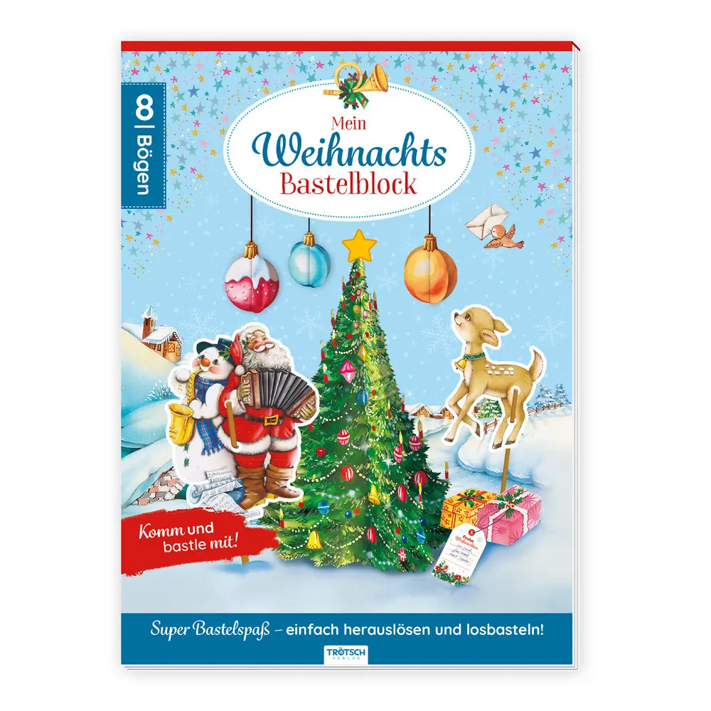 Cover: 9783988023674 | TRÖTSCH - Bastelblock Weihnachts-Bastelspaß Ab 4 Jahren | Co.KG | Buch