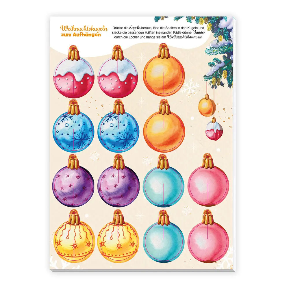 Bild: 9783988023674 | TRÖTSCH - Bastelblock Weihnachts-Bastelspaß Ab 4 Jahren | Co.KG | Buch