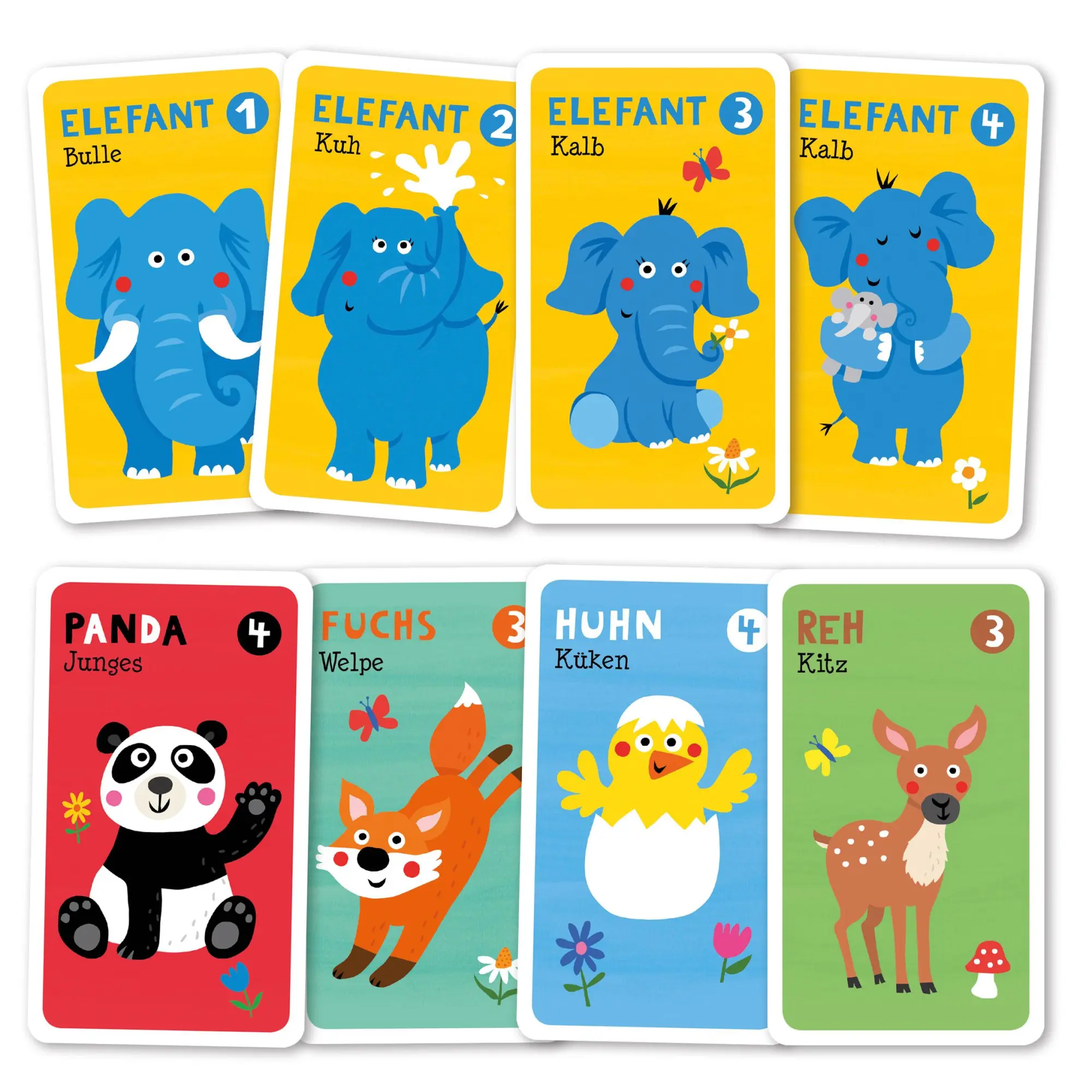Bild: 4280000943774 | Quartett - Tierkinder | Spiel | Holtfreter Kartenspiele | Deutsch